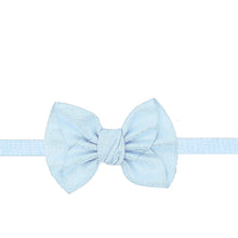 Mini Anne Bow Headband - Millenium Blue - Magnolia BabyHeadband
