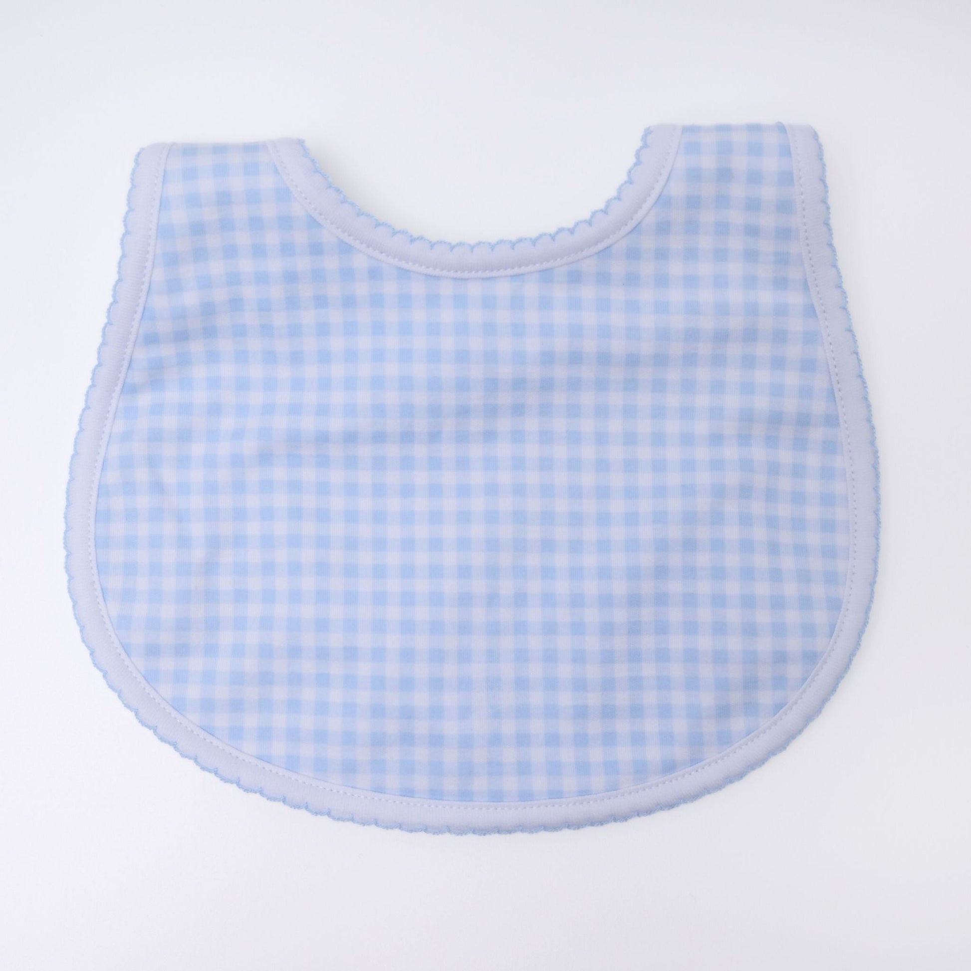 Mini Checks Bib - Blue - Magnolia BabyBib