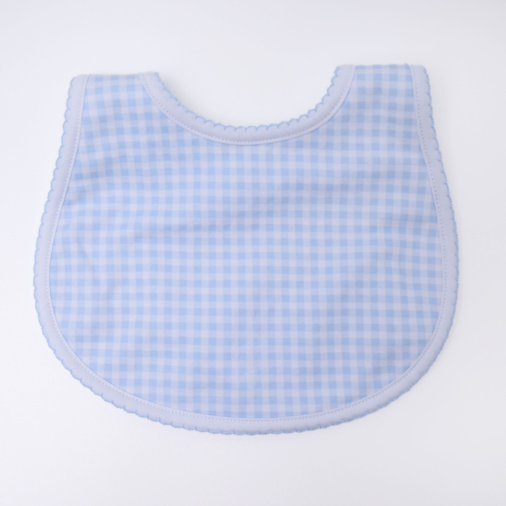 Mini Checks Bib - Blue - Magnolia BabyBib