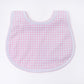 Mini Checks Bib - Pink - Magnolia BabyBib