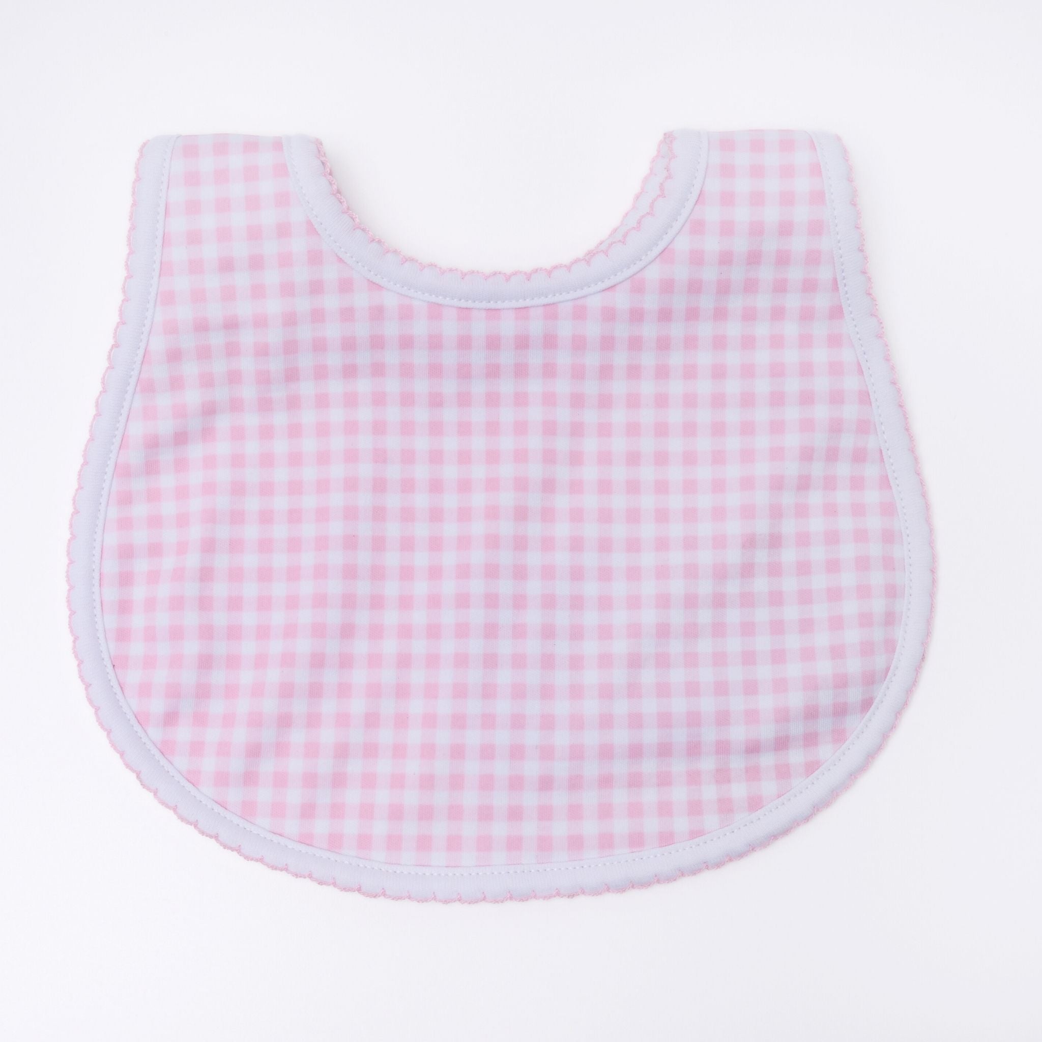 Mini Checks Bib - Pink - Magnolia BabyBib