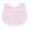 Mini Checks Bib - Pink - Magnolia BabyBib