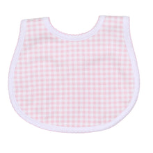  Mini Checks Bib - Pink - Magnolia BabyBib