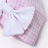 Mini Checks Bow Hat - Pink - Magnolia BabyHat