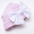 Mini Checks Bow Hat - Pink - Magnolia BabyHat