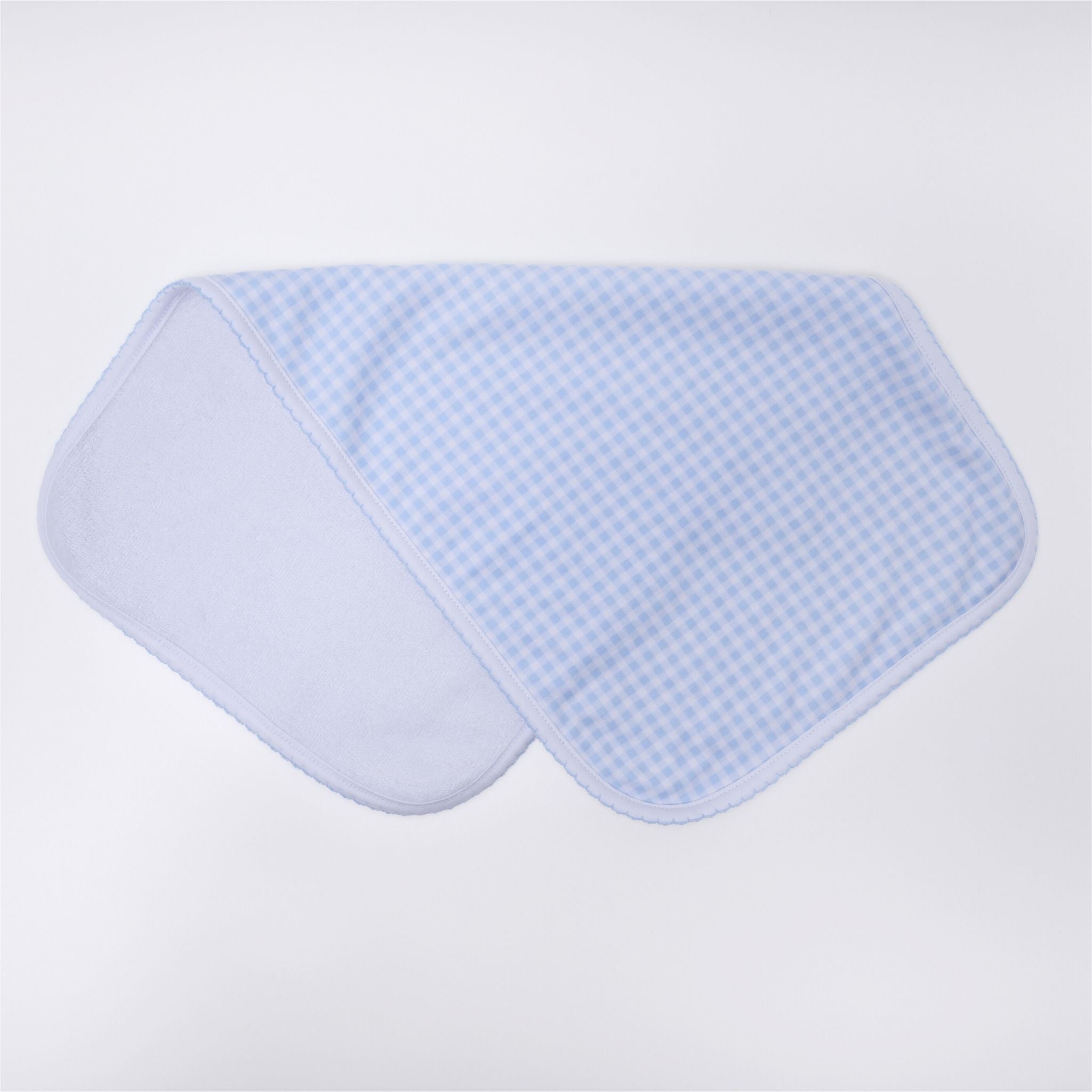 Mini Checks Burp Cloth - Blue - Magnolia BabyBurp Cloth