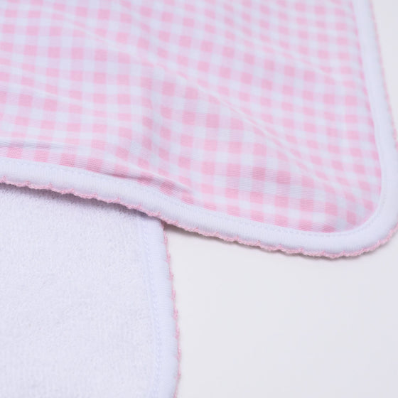 Mini Checks Burp Cloth - Pink - Magnolia BabyBurp Cloth