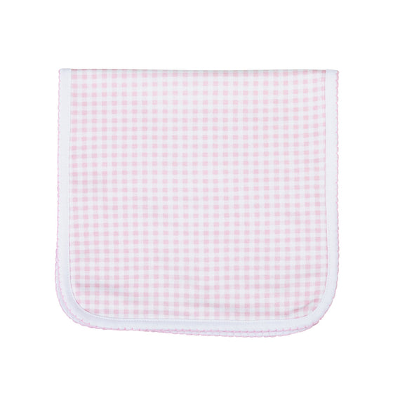 Mini Checks Burp Cloth - Pink - Magnolia BabyBurp Cloth