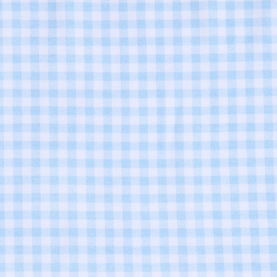 Mini Checks Collared Short Sleeve Diaper Cover Set - Blue - Magnolia BabyDiaper Cover
