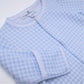 Mini Checks Footie - Blue - Magnolia BabyFootie