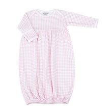  Mini Checks Gathered Gown - Pink - Magnolia BabyGown