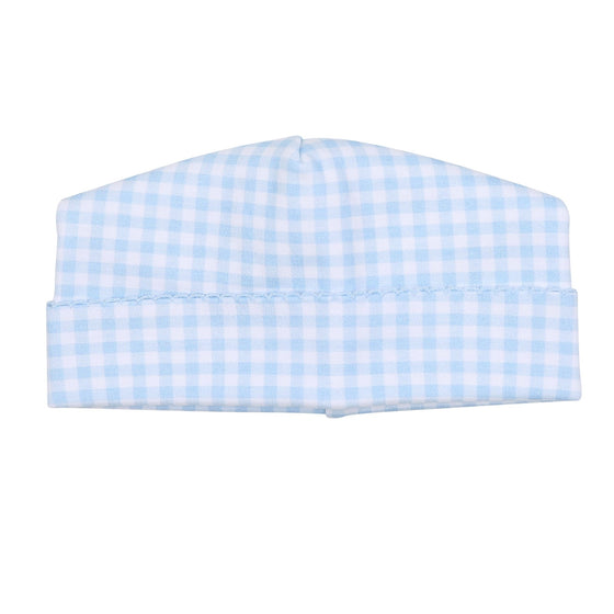 Mini Checks Hat - Blue - Magnolia BabyHat