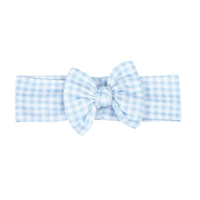  Mini Checks Headband - Blue - Magnolia BabyHeadband