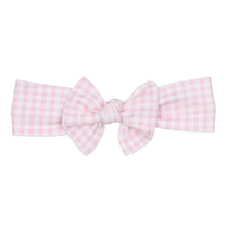  Mini Checks Headband - Pink - Magnolia BabyHeadband