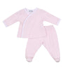 Mini Checks Kimono Footed Pant Set - Pink - Magnolia Baby2pc Pant Set