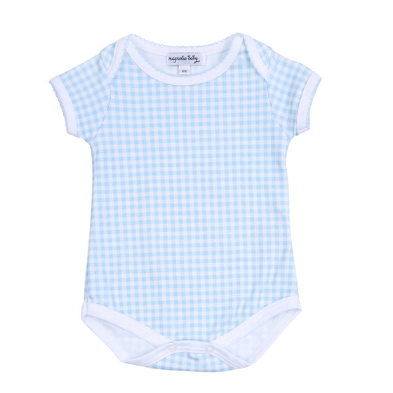 Mini Checks Lap Bodysuit - Blue - Magnolia BabyBodysuit