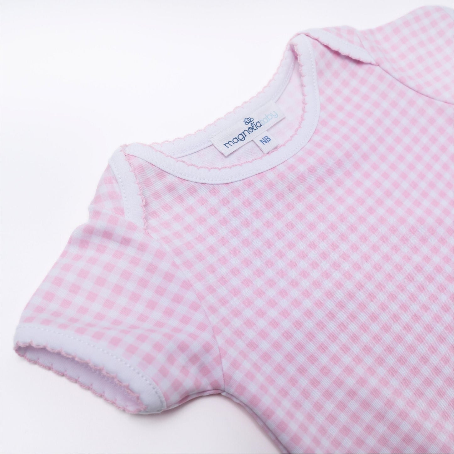 Mini Checks Lap Bodysuit - Pink - Magnolia BabyBodysuit