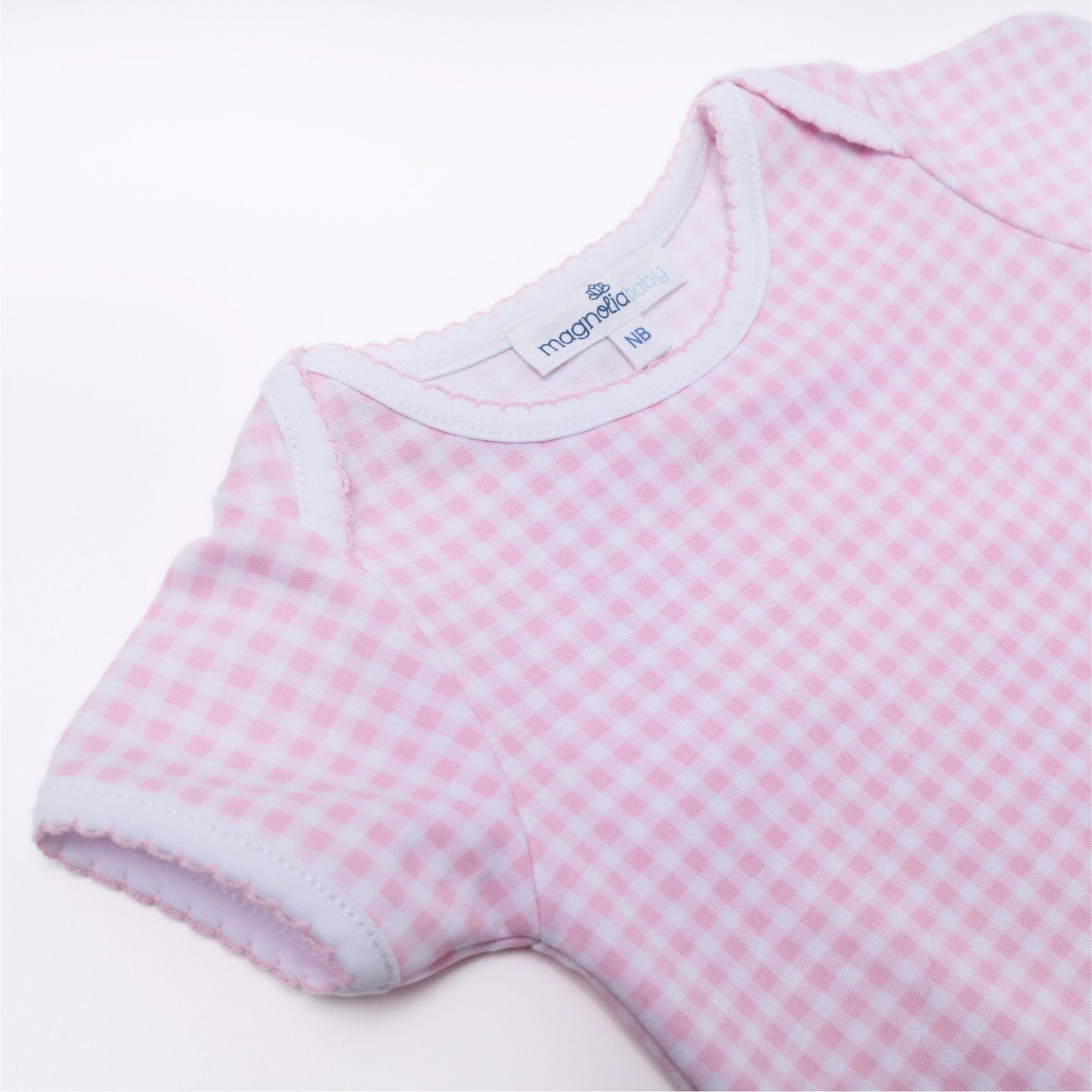 Mini Checks Lap Bodysuit - Pink - Magnolia BabyBodysuit