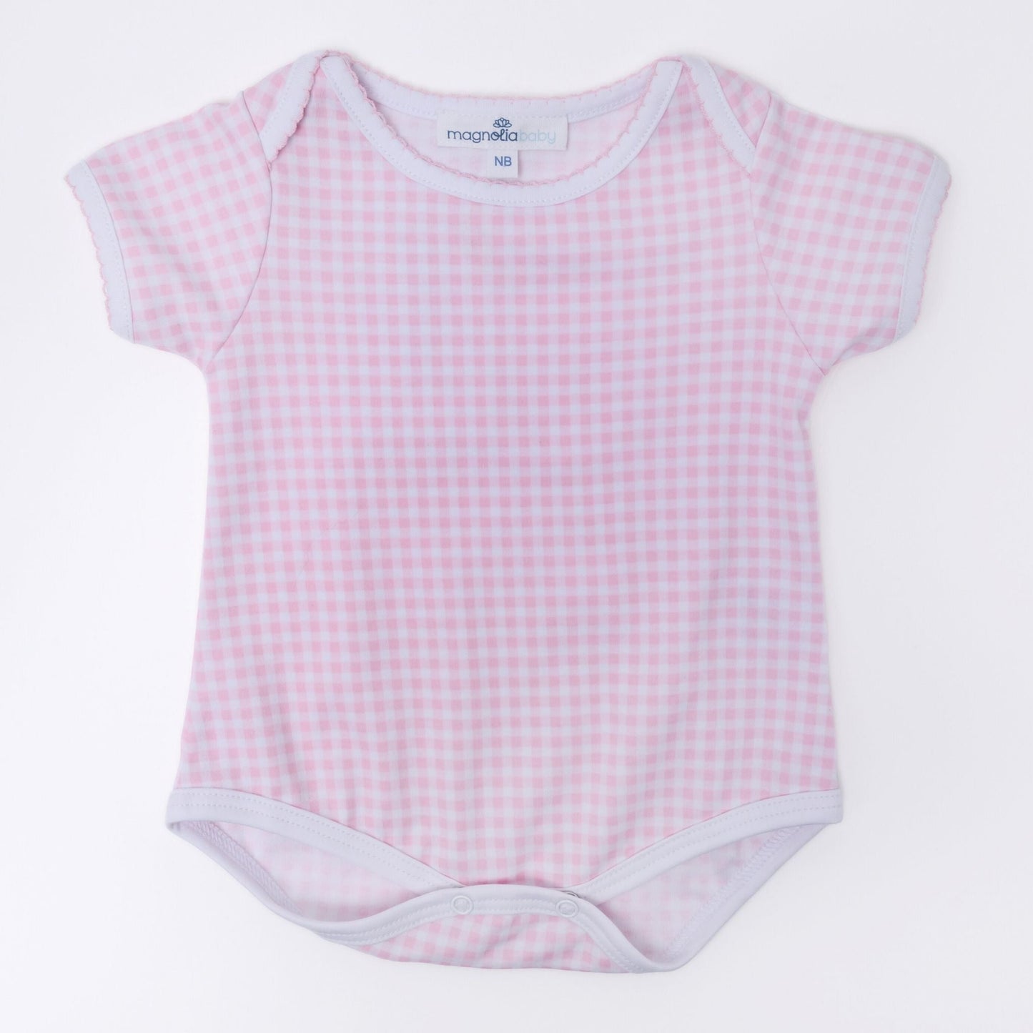 Mini Checks Lap Bodysuit - Pink - Magnolia BabyBodysuit