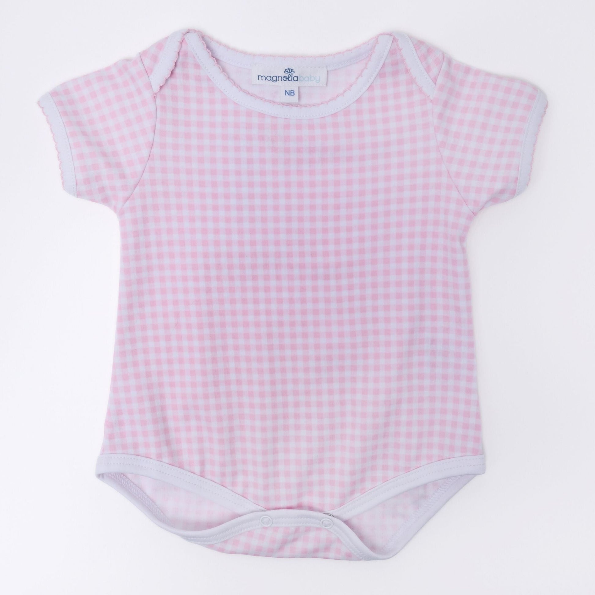 Mini Checks Lap Bodysuit - Pink - Magnolia BabyBodysuit
