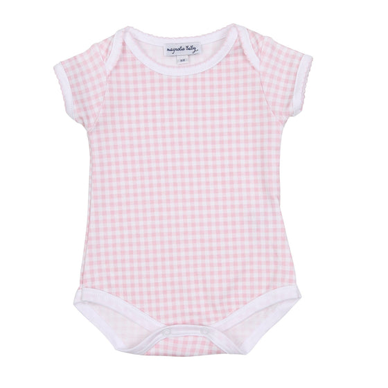 Mini Checks Lap Bodysuit - Pink - Magnolia BabyBodysuit