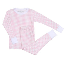  Mini Checks Long Pajamas - Pink - Magnolia BabyLong Pajamas