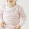 Mini Checks Long Pajamas - Pink - Magnolia BabyLong Pajamas