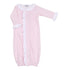 Mini Checks Pink Ruffle Front Converter - Magnolia BabyConverter Gown