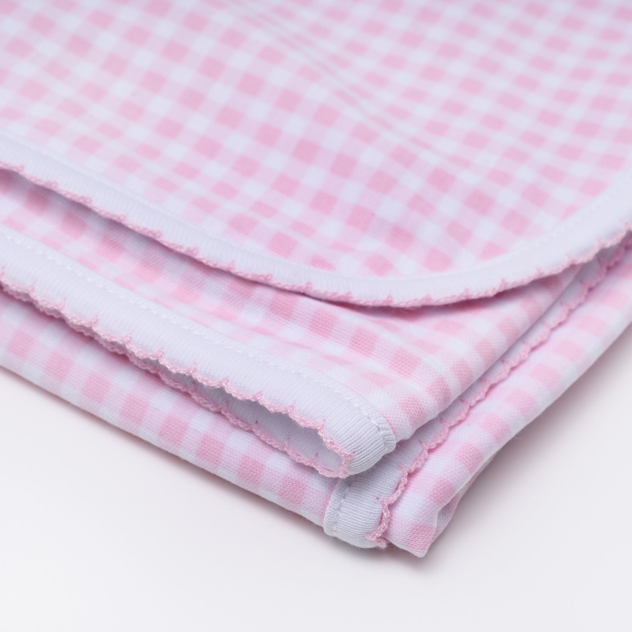 Mini Checks Receiving Blanket - Pink - Magnolia BabyReceiving Blanket