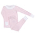 Mini Checks Ruffle Long Pajamas - Pink - Magnolia BabyLong Pajamas