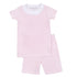 Mini Checks Ruffle Short Pajamas - Pink - Magnolia BabyShort Pajamas