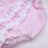 Mini Checks Short Sleeve Bubble - Pink - Magnolia BabyBubble