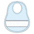 Mini Checks Smocked Bib - Blue - Magnolia BabyBib