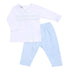 Mini Checks Smocked Collared Boy 2pc Pant Set - Blue - Magnolia Baby2pc Pant Set