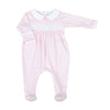 Mini Checks Smocked Footie - Pink - Magnolia BabyFootie