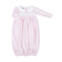 Mini Checks Smocked Gathered Gown - Pink - Magnolia BabyGown