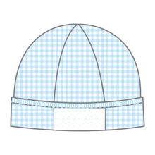  Mini Checks Smocked Hat - Blue - Magnolia BabyHat