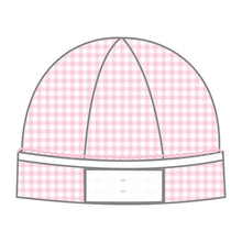  Mini Checks Smocked Hat - Pink - Magnolia BabyHat