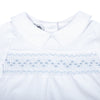 Mini Checks Smocked Long Sleeve Diaper Cover Set - Blue - Magnolia BabyDiaper Cover
