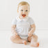 Mini Checks Smocked Short Sleeve Bubble - Blue - Magnolia BabyBubble