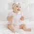 Mini Checks Smocked Short Sleeve Bubble - Pink - Magnolia BabyBubble
