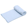 Mini Checks Swaddle Blanket - Blue - Magnolia BabySwaddle Blanket