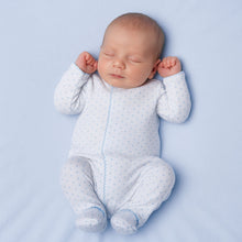  Mini Dots Footie - Blue - Magnolia BabyFootie