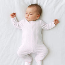  Mini Dots Footie - Pink - Magnolia BabyFootie