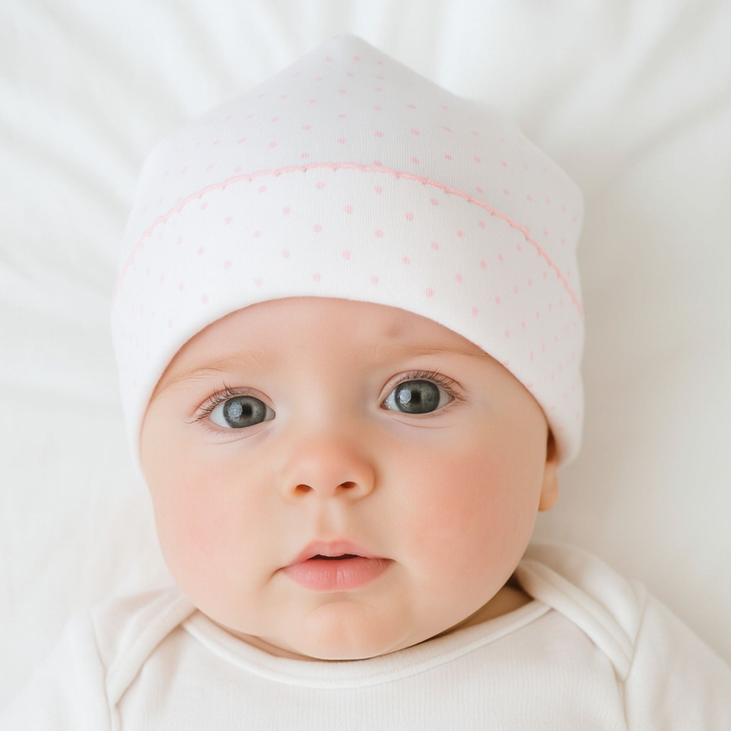 Mini Dots Hat - Pink - Magnolia BabyHat-monogram-blank