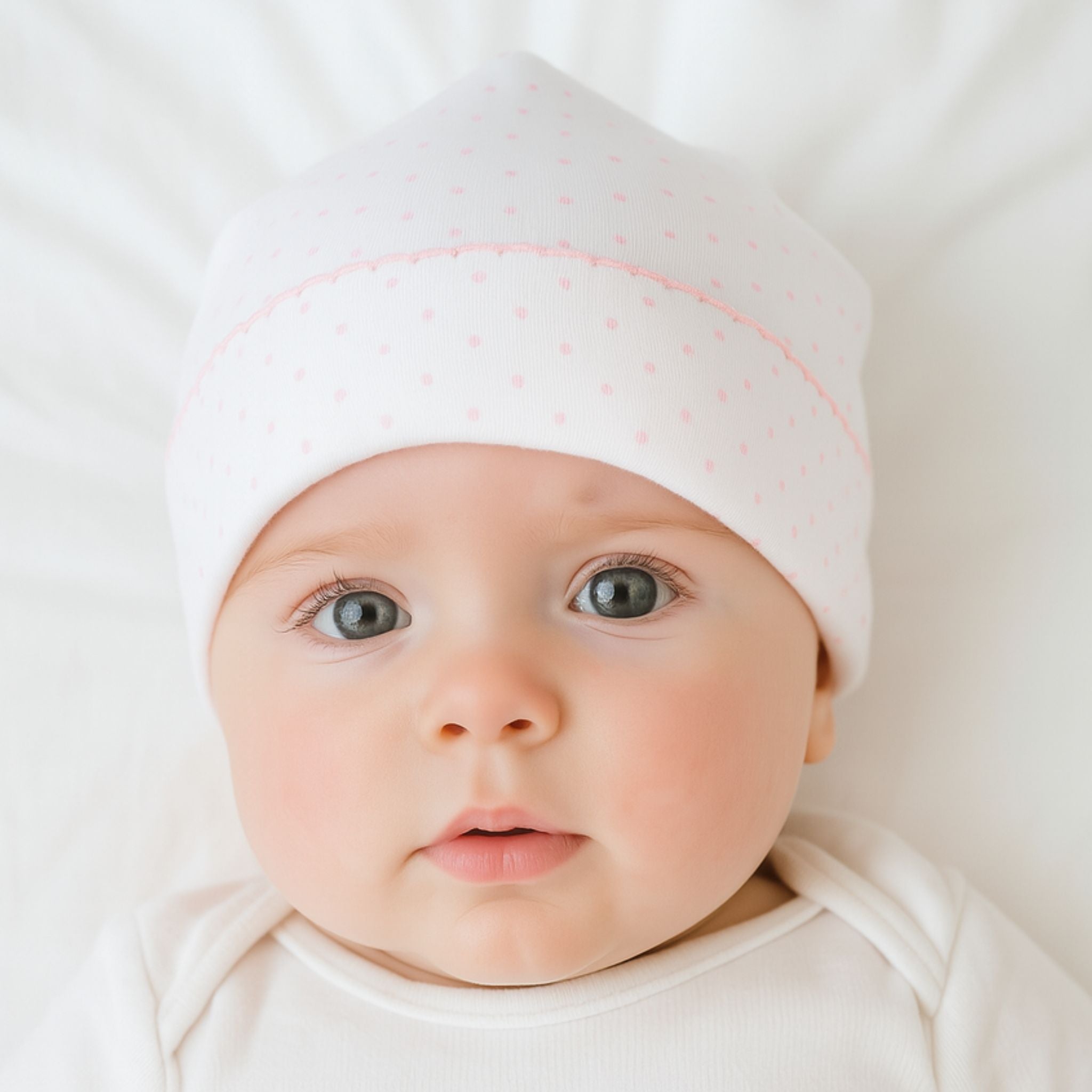 Mini Dots Hat - Pink - Magnolia BabyHat-monogram-blank