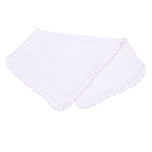  Mini Dots Ruffle Burp Cloth - Pink - Magnolia BabyBurp Cloth