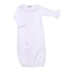 Mini Dots Ruffle Front Converter - Pink - Magnolia BabyConverter Gown