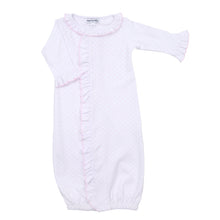  Mini Dots Ruffle Front Converter - Pink - Magnolia BabyConverter Gown