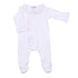 Mini Dots Ruffle Front Footie - Pink - Magnolia BabyFootie